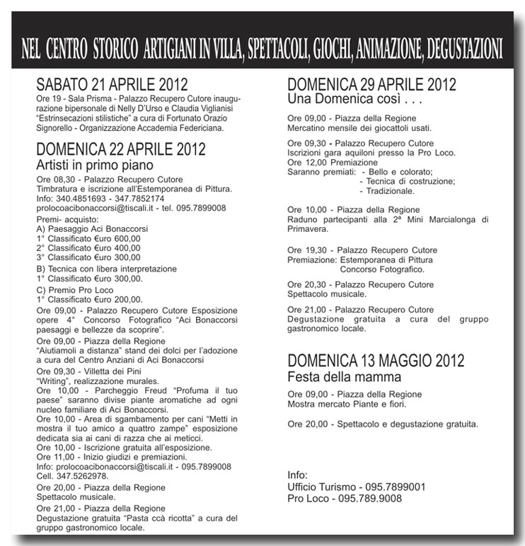 programma evento